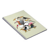 Nordamerikanische Stelzvögel Notizblock (Rechte Seite)