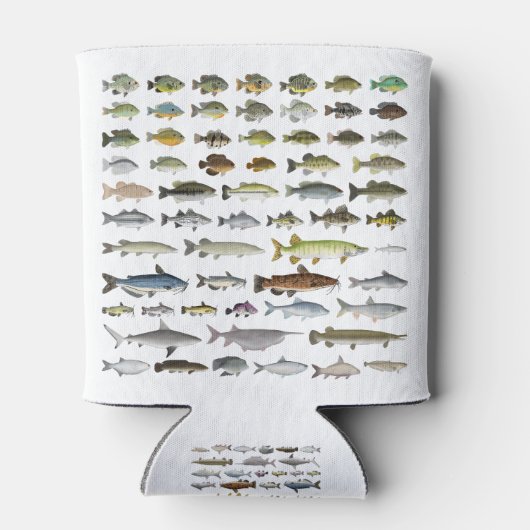 Nordamerikanische Süßwasserfischgruppe Dosenkühler (Rückseite)