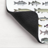 Nordamerikanische Süßwasserfischgruppe Mousepad (Ecke)