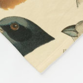 Nordamerikanische Vögel Fleecedecke (Ecke)