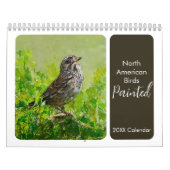 Nordamerikanische Vogelmalerei Backyard Vogelbeoba Kalender (Titelbild)
