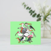 Nordamerikanische Waders Postkarte (Stehend Vorderseite)