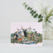 Nordamerikanische Wildfauna Postkarte (Stehend Vorderseite)