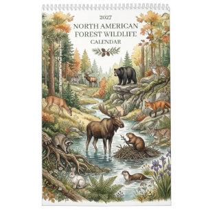 Nordamerikanische Wildtiere - Einzelseite 2027 Kalender