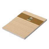 Nordamerikanischer Elch Burlywood Notepad Notizblock (Rotiert)