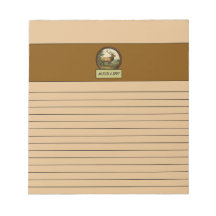 Nordamerikanischer Elch Burlywood Notepad