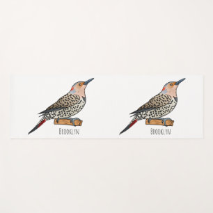Nordamerikanischer Goldspecht-Vogel-Cartoon-Illust Yogamatte