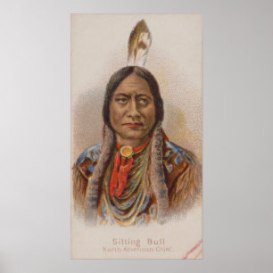 Nordamerikanischer Häuptling Sitting Bull von Lako Poster