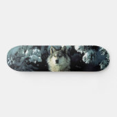 Nordamerikanischer Holzwolf im Schnee Skateboard (Horizontal)