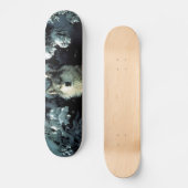 Nordamerikanischer Holzwolf im Schnee Skateboard (Vorderseite)
