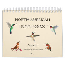Nordamerikanischer Hummingbirds Calendar