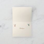 Nordamerikanischer Hummingbirds Danke Karte (Innenseite)