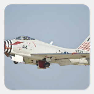 Nordamerikanischer Marine FJ2 Fury Düsenjäger im F Quadratischer Aufkleber
