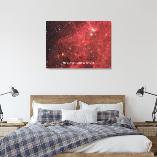 Nordamerikanischer Nebel Infrarot Leinwanddruck (Insitu (Schlafzimmer))