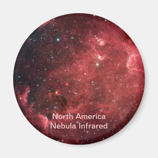 Nordamerikanischer Nebel Infrarot Magnet (Vorne)