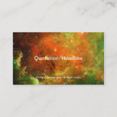 Nordamerikanischer Nebel Visitenkarte (Rückseite)