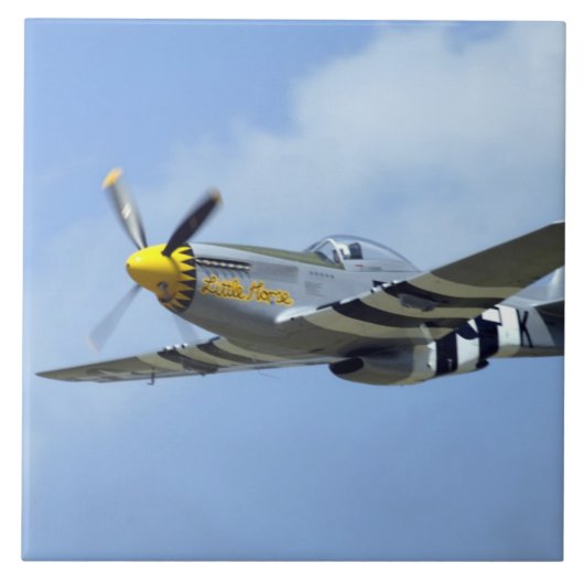 Nordamerikanischer P-51D Mustang, kleines Pferd Fliese (Vorderseite)