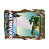 Nordamerikanisches Flugplakat Lake Ontario Magnet (Horizontal)