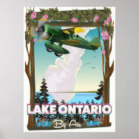 Nordamerikanisches Flugplakat Lake Ontario