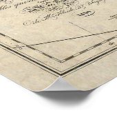 Nordamerikanisches Vintag Map Poster (Ecke)