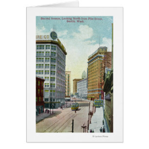 Nordansicht der Second Ave von der Pike Street