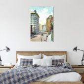 Nordansicht der Second Ave von der Pike Street Leinwanddruck (Insitu (Schlafzimmer))