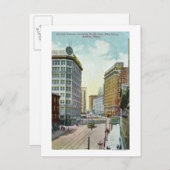Nordansicht der Second Ave von der Pike Street Postkarte (Vorne/Hinten)
