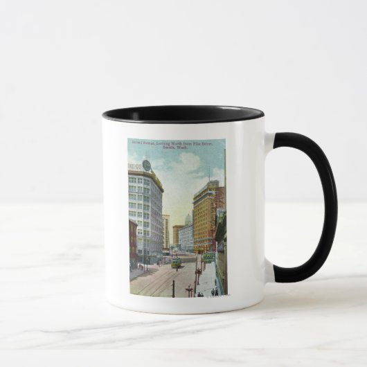 Nordansicht der Second Ave von der Pike Street Tasse (Rechts)
