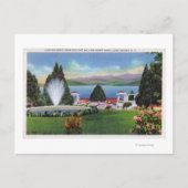 Nordansicht des Sees von Ft. William Henry Postkarte (Vorderseite)