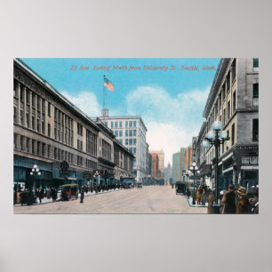 Nordansicht von 2. Allee von Hochschulst. Poster