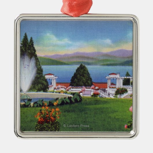 Nordansicht von See von Fort William Henry Ornament Aus Metall (Vorne)