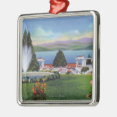 Nordansicht von See von Fort William Henry Ornament Aus Metall (Links)