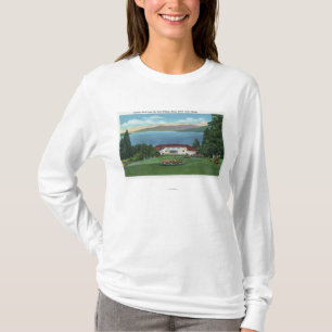 Nordansicht von See von Ft William Henry T-Shirt