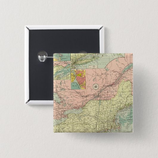 Nordatlantik Button (Vorne & Hinten)