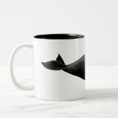 Nordatlantik Roter Wal Eubalaena glacialis Art Zweifarbige Tasse (Links)