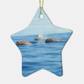 Nordatlantikbottlenose-Wale Keramik Ornament (Links)
