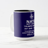 Nordatlantikvertrag Zweifarbige Tasse (Vorderseite Links)