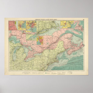 Nordatlantische Häfen Poster