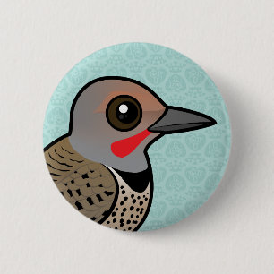 Nordaufflackern (rot-shafted) button