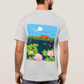 Nordaustralische Tropenlandschaft farbenfroh T-Shirt (Rückseite)