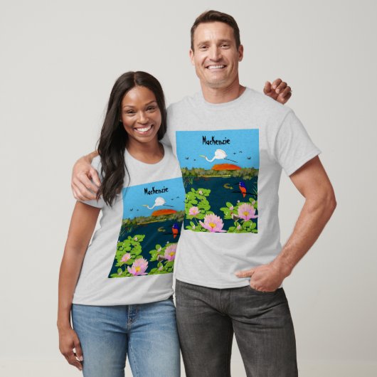 Nordaustralische Tropenlandschaft farbenfroh T-Shirt (Unisex)