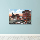 Nordbahnhof - Bahnstation Leinwanddruck (Insitu (Holzboden))