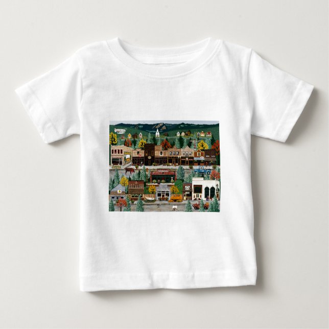 "Nordbelichtung" ~ Roslyn, Washington Baby T-shirt (Vorderseite)