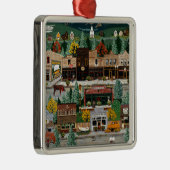 "Nordbelichtung" ~ Roslyn, Washington Silbernes Ornament (Rechts)