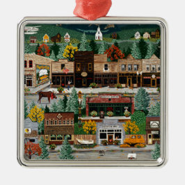 "Nordbelichtung" ~ Roslyn, Washington Silbernes Ornament