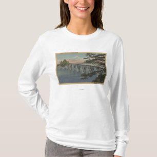 Nordbiegung, Oregon - Gurren-Bucht-Brücken-Ansich T-Shirt