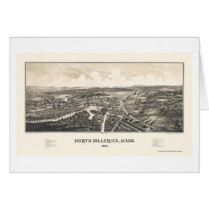 NordBillerica, panoramische Karte MAs - 1887