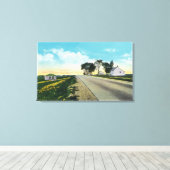 Nordblick auf das Schlachtfeld von Saratoga Leinwanddruck (Insitu (Holzboden))