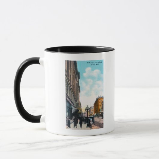 Nordblick von der ersten Straße Tasse (Links)