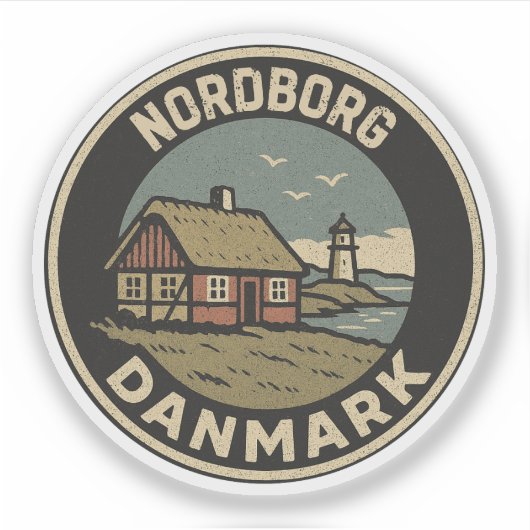 Nordborg, Dänemark Aufkleber (Vorderseite)